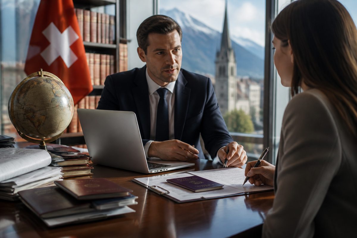 Adam Mansour Evalaw international clients immigration coordinator Lucerne