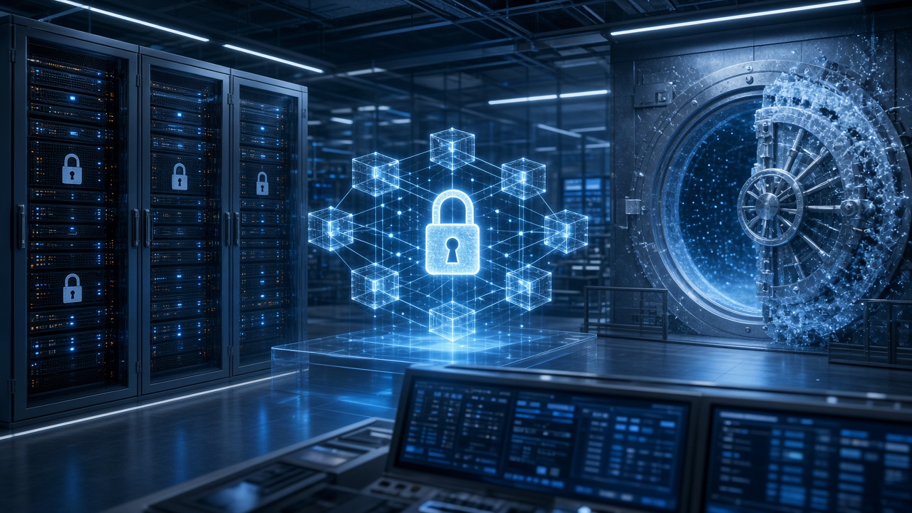 A locked server room illustration after Binance reported a $6.3 billion security breach on 30 October 2026