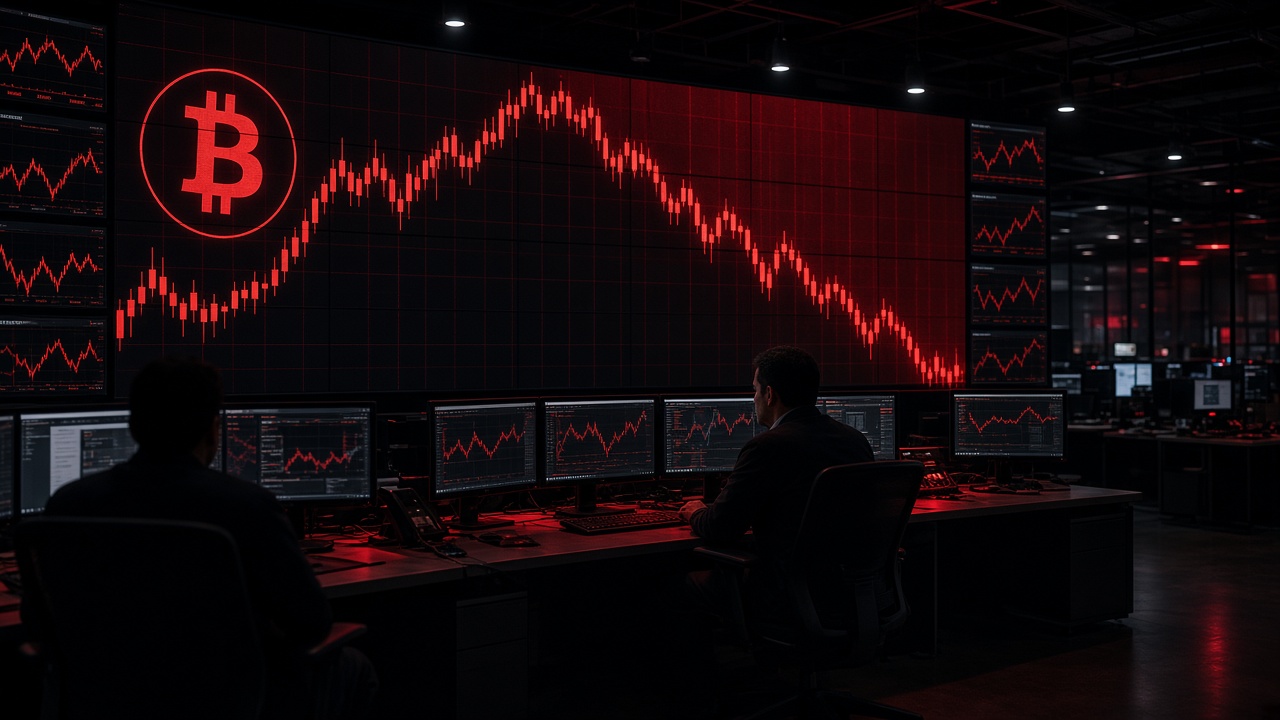 Bitcoin chart marking one year since the $19 billion liquidation event of October 2025