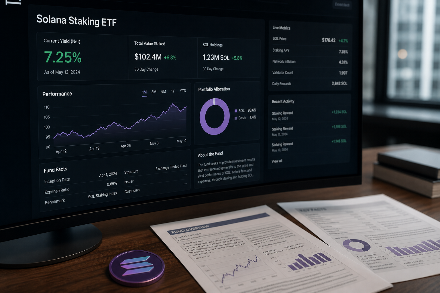 Bitwise Solana Staking ETF BSOL crossing $1 billion of cumulative inflows September 2026