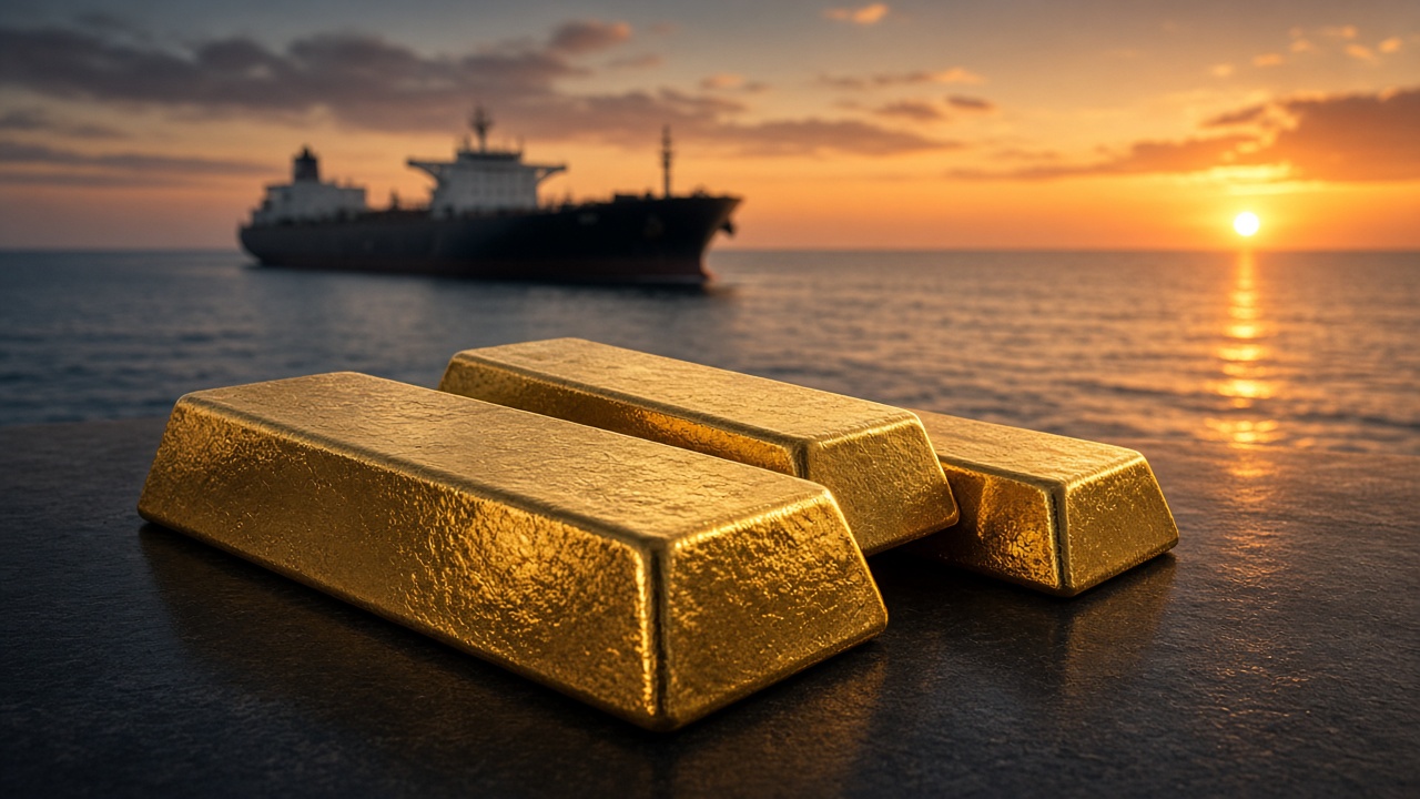 Gold bars with an oil tanker on the horizon as Brent touches $110 and gold holds near $4,170