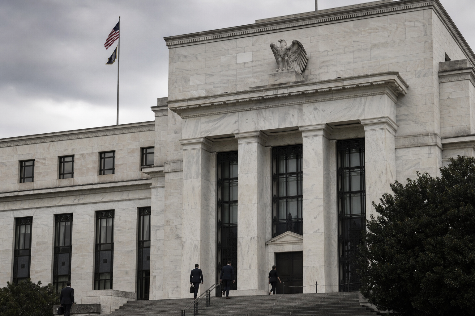 Federal Reserve building as markets price September rate hike odds after Warsh Jackson Hole August 2026