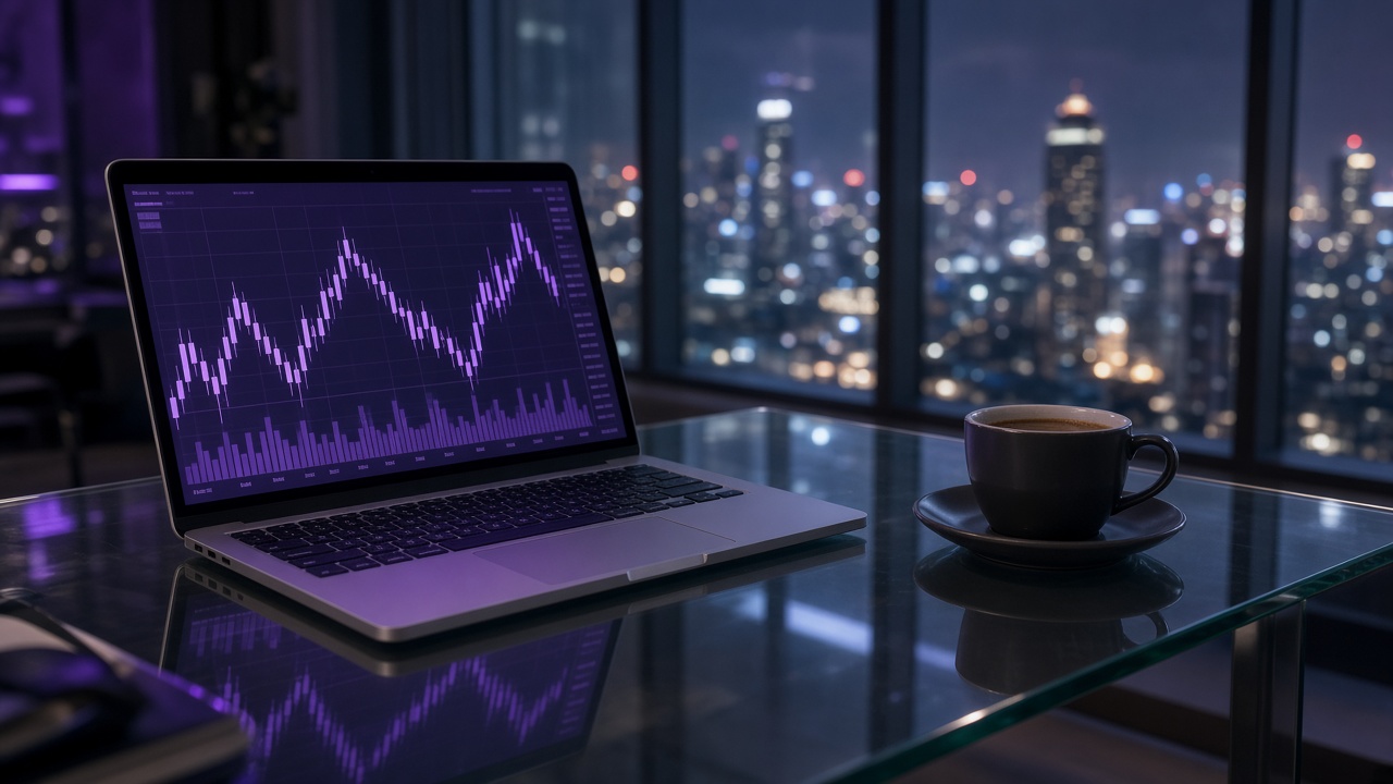 Desk screen as ether trades near $2,400 after a $320 million ETF outflow week in October 2026