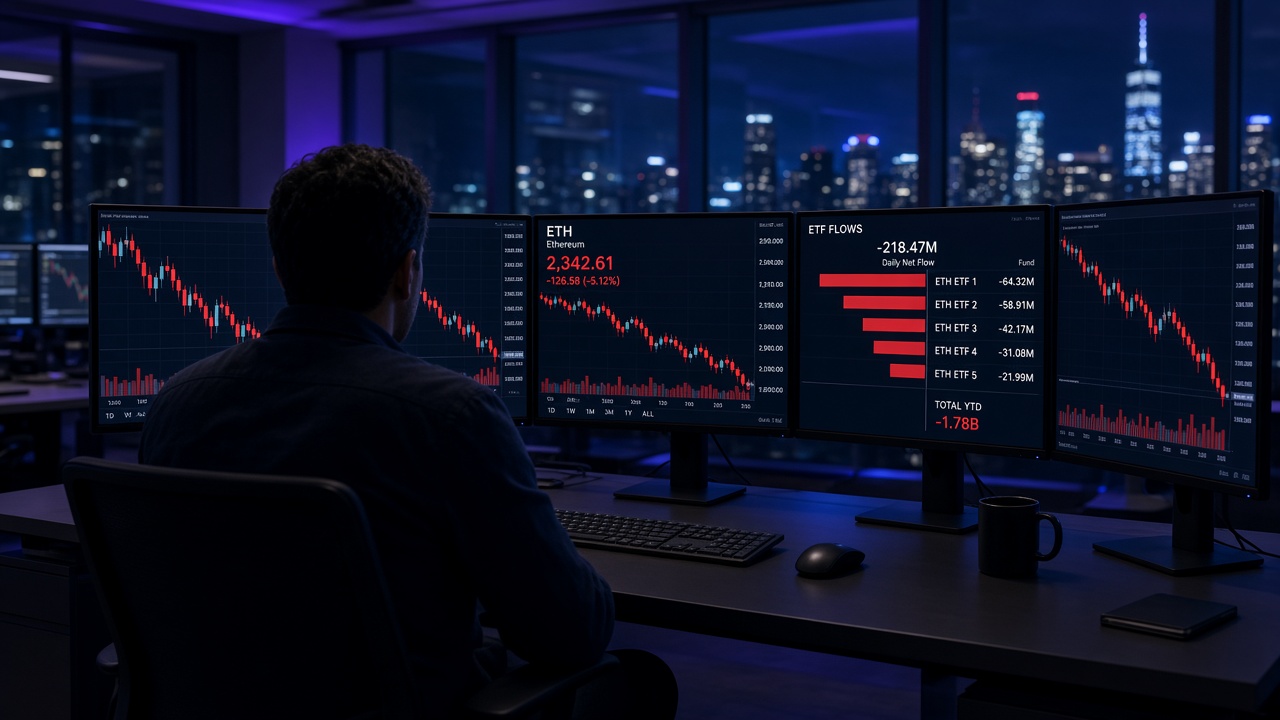 Ethereum ETF screens as U.S. spot Ether funds lose $141 million on 15 September 2026