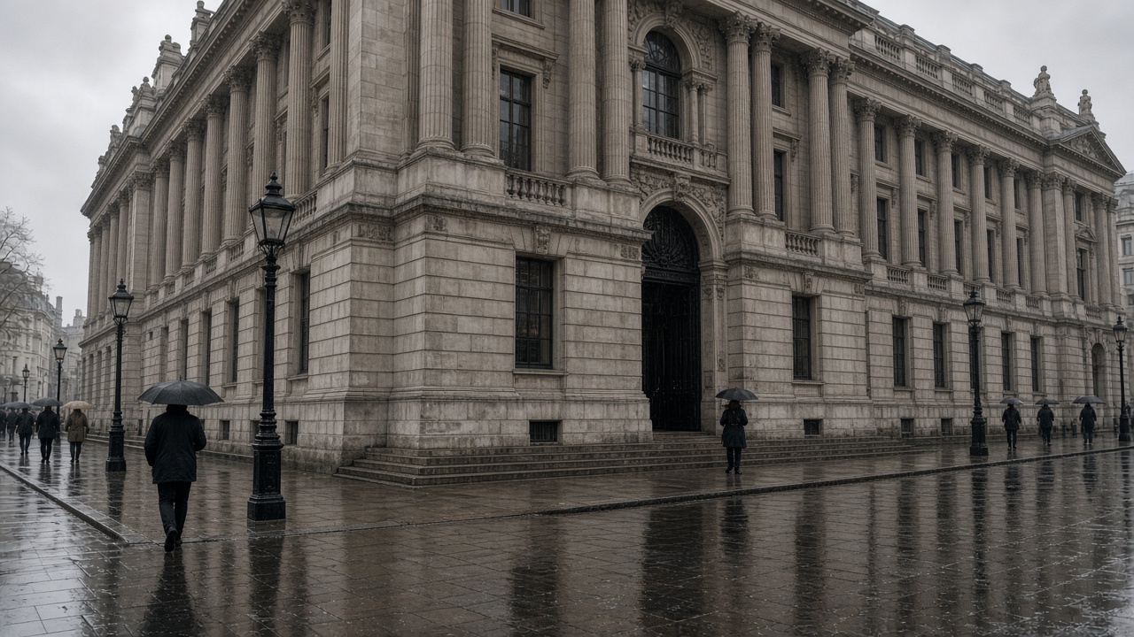 A London financial district building on a grey morning as the FCA opens its crypto tracing consultation