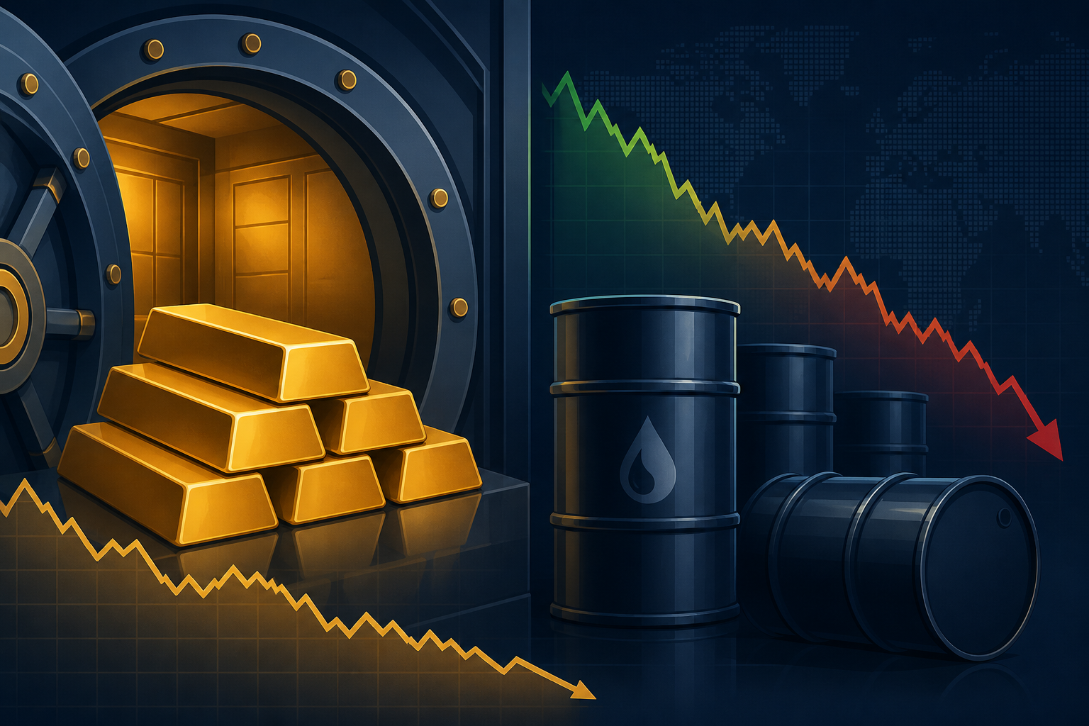 Gold slipping below $4,600 an ounce as oil books a weekly loss ahead of Jackson Hole August 2026